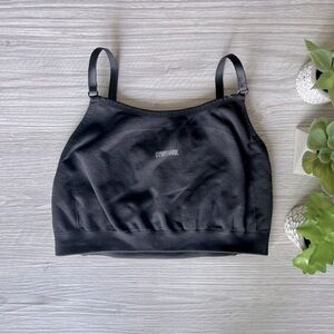 GYMSHARK black adjustable sports bra size XS
